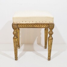 Pair Louis XVI style carved stools/tabourets, France circa 1850