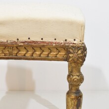 Pair Louis XVI style carved stools/tabourets, France circa 1850