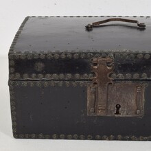 Coffer or box in leather, France circa 1600-1700