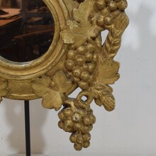 small giltwood mirror with grapes, France circa 1780-1850