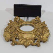 small giltwood mirror with grapes, France circa 1780-1850