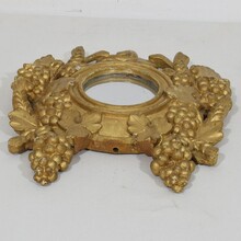 small giltwood mirror with grapes, France circa 1780-1850