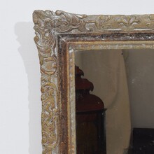 Small Louis XV silver -gilt carved wooden mirror, France circa 1750