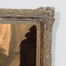 Small Louis XV silver -gilt carved wooden mirror, France circa 1750