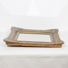 Small Louis XV silver -gilt carved wooden mirror, France circa 1750