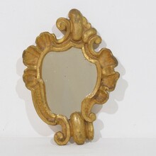 Baroque carved wooden mirror, Italy circa 1750