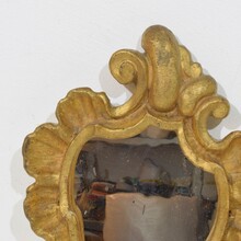 Baroque carved wooden mirror, Italy circa 1750