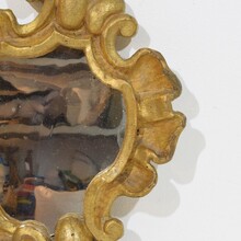 Baroque carved wooden mirror, Italy circa 1750