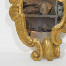 Baroque carved wooden mirror, Italy circa 1750