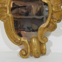 Baroque carved wooden mirror, Italy circa 1750