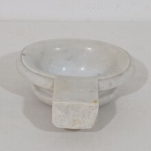 Small baroque marble holy water font or stoup, Italy circa 1750