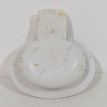 Small baroque marble holy water font or stoup, Italy circa 1750