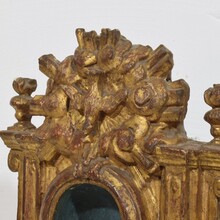 Small carved wooden baroque altar niche, Italy circa 1750