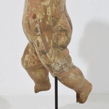 Small hand carved baroque angel fragment, Italy circa 1750