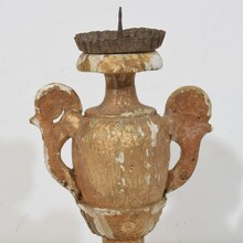 Small neoclassical giltwood candleholder, Italy circa 1780-1800