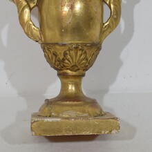 Small neoclassical giltwood candleholder, Italy circa 1780-1800