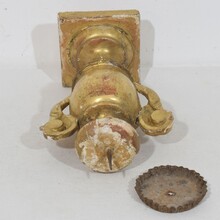 Small neoclassical giltwood candleholder, Italy circa 1780-1800