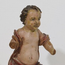 Hand carved wooden baroque angel, Spain circa 1750