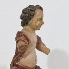 Hand carved wooden baroque angel, Spain circa 1750