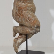 Hand carved wooden baroque angel, Spain circa 1750-1800