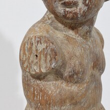 Hand carved wooden baroque angel, Spain circa 1750-1800