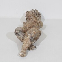 Hand carved wooden baroque angel, Spain circa 1750-1800