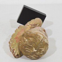 Hand carved winged angel head, Spain circa 1900-1920