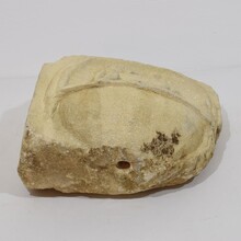 Medieval carved stone fragment depicting a dragon/ mythical figure, Spain circa 1250-1450