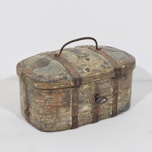 Bentwood travel box or chest, sweden circa 1750-1800