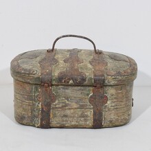 Bentwood travel box or chest, sweden circa 1750-1800