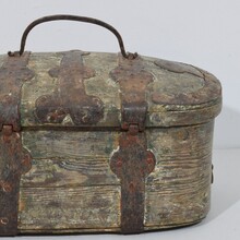 Bentwood travel box or chest, sweden circa 1750-1800